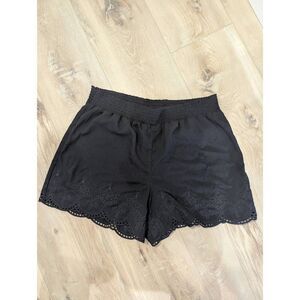 Ruff Hewn Eyelet Embroidered Shorts Boho Gypsy